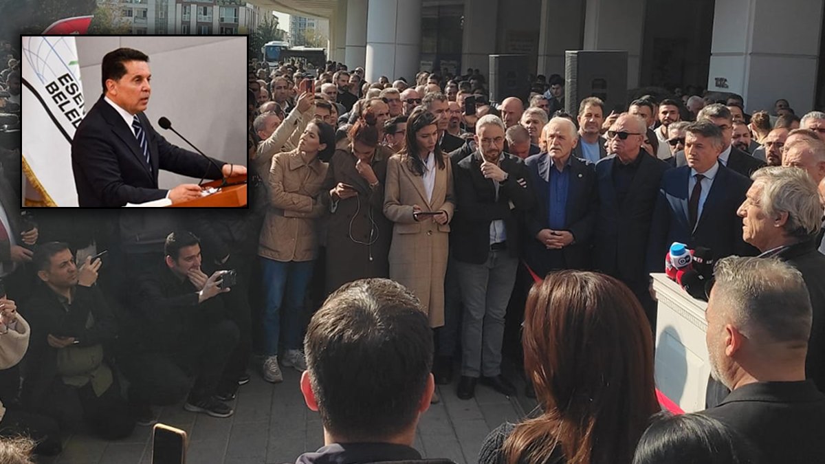 Vatandaşlar Esenyurt Belediyesi binasına akın etti: Bugün Özer'e sahip çıkmazsak yarın İmamoğlu'na yapılır