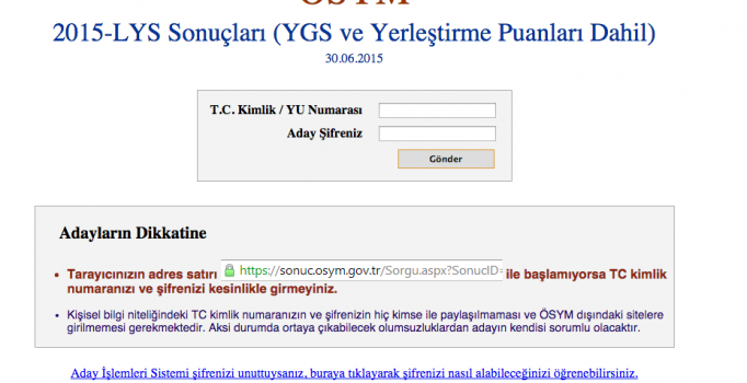 Milyonlarca kişi ÖSYM sitesinde link aradı