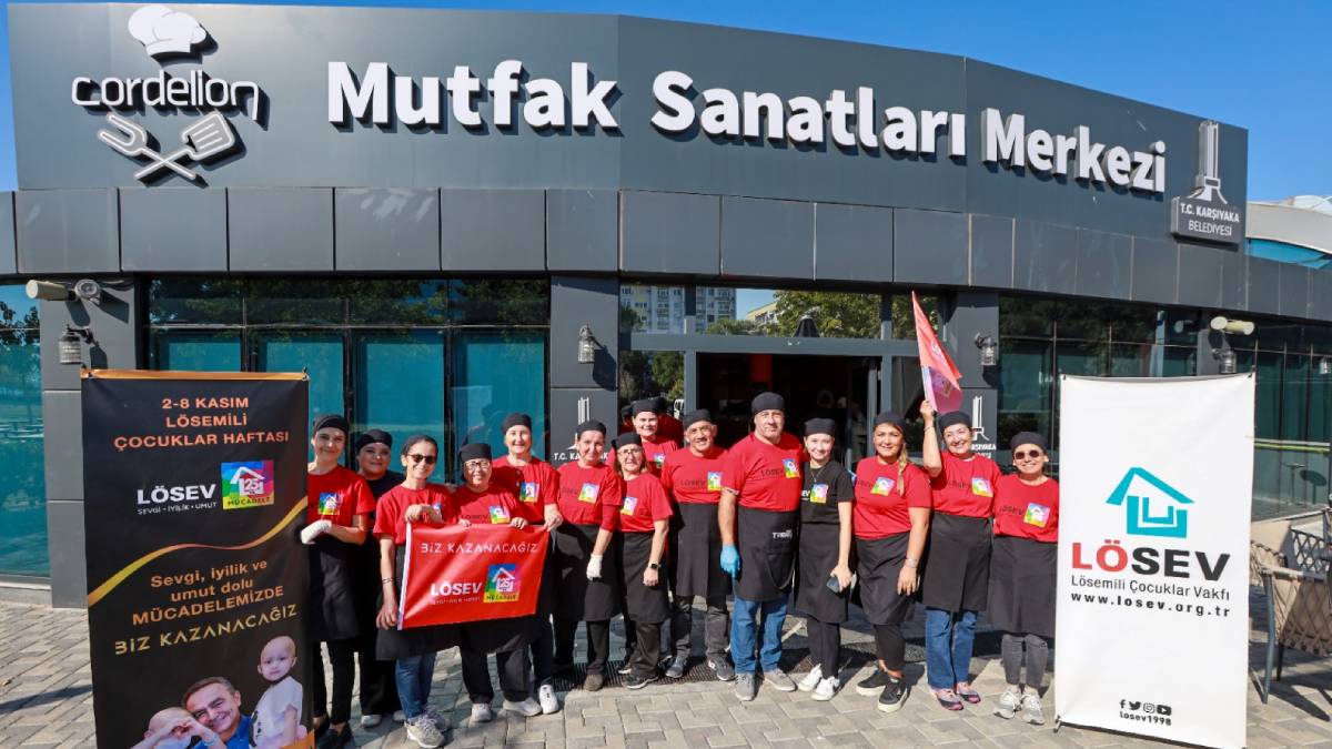 Karşıyaka’nın mutfağı lösemili çocuklar için üretti