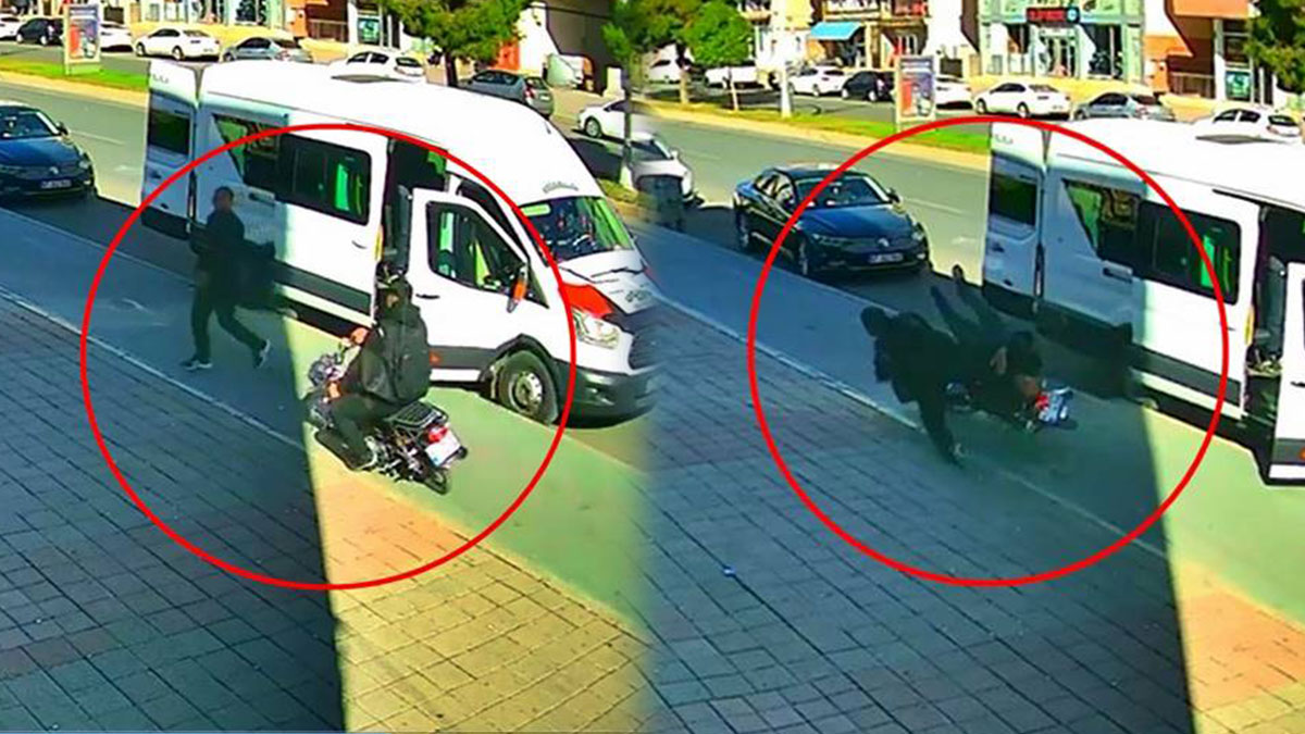 Motosikletin kaldırımda ne işi var! Yayanın vücudunda kırılmadık kemiği kalmadı