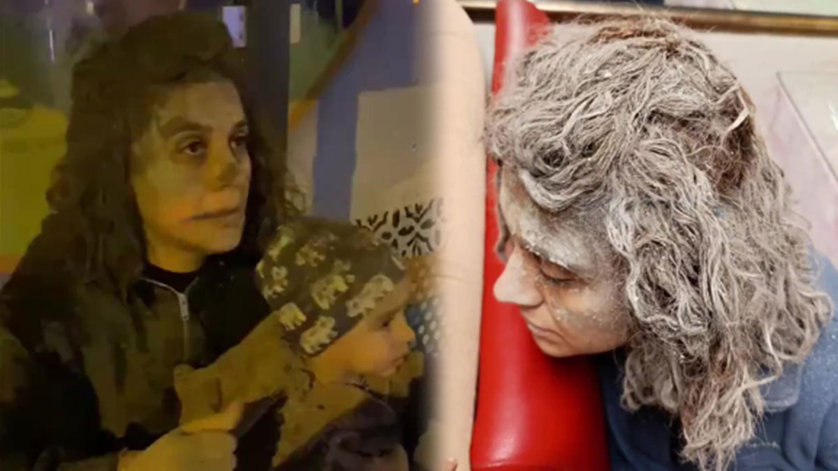 Kaldırımda yürüyen kadın ve çocuğunun üzerine beton harcı döktüler! Şaka gibi cezayla kurtuldular