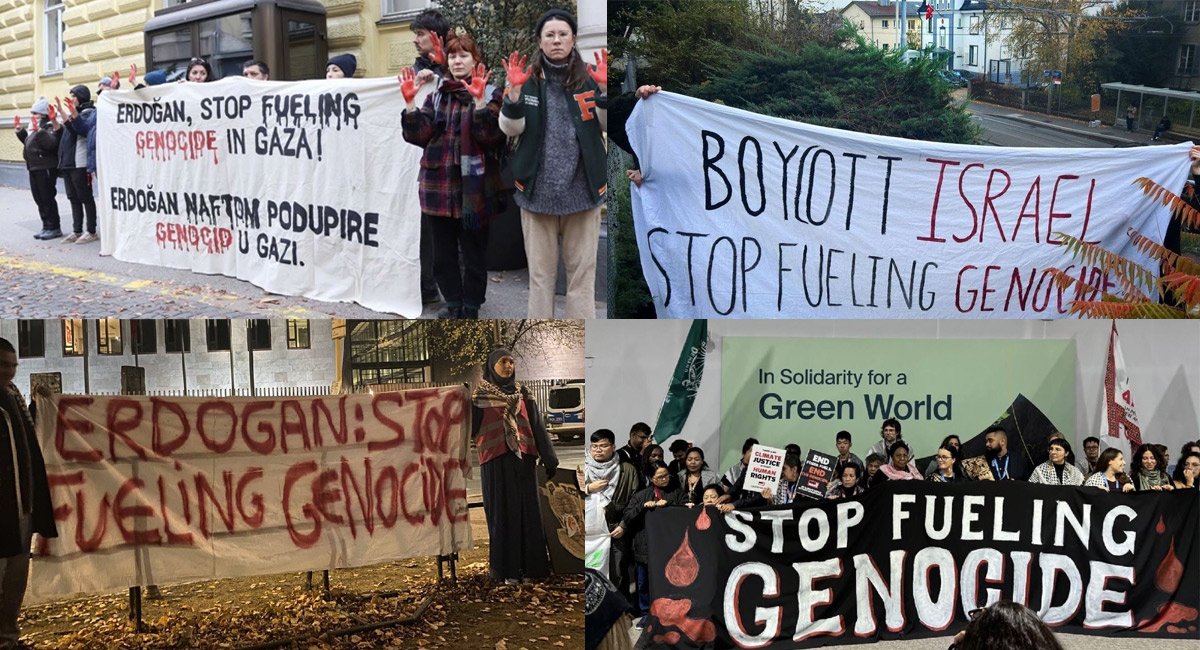New York'tan Tokyo'ya, Berlin'den Londra'ya... 14 ülkede Türkiye’den İsrail’e petrol sevkiyatı protesto edildi