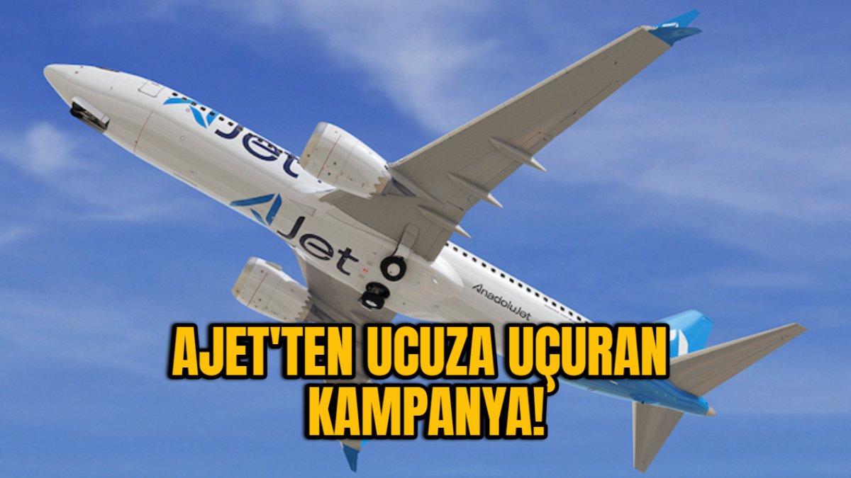 AJet'ten ucuz uçak bileti kampanyası! 20 Kasım-15 Ocak 2025 arası geçerli yurt içi bilet kampanyası...