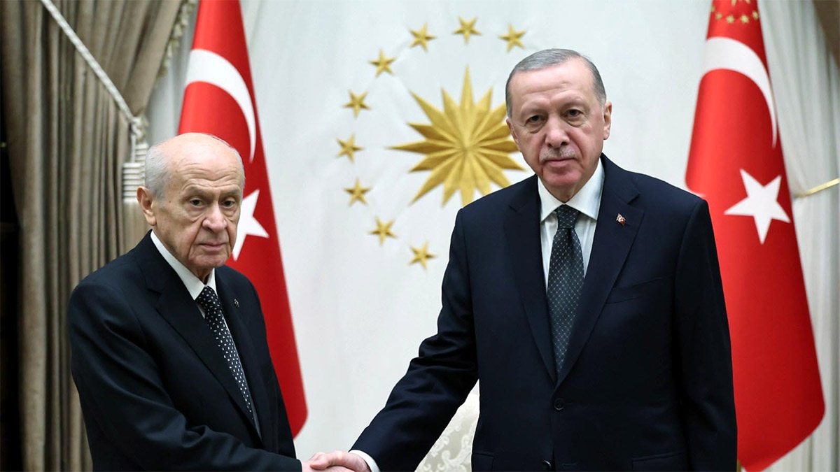 Cumhurbaşkanı Erdoğan, MHP lideri Bahçeli ile görüştü