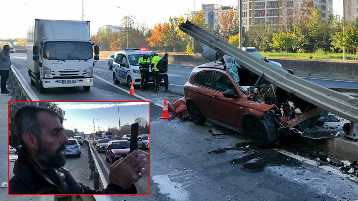 Bariyerlere ok gibi saplandı: İner inmez o sözleri sarf etti! Korkutan anlar anbean kamerada