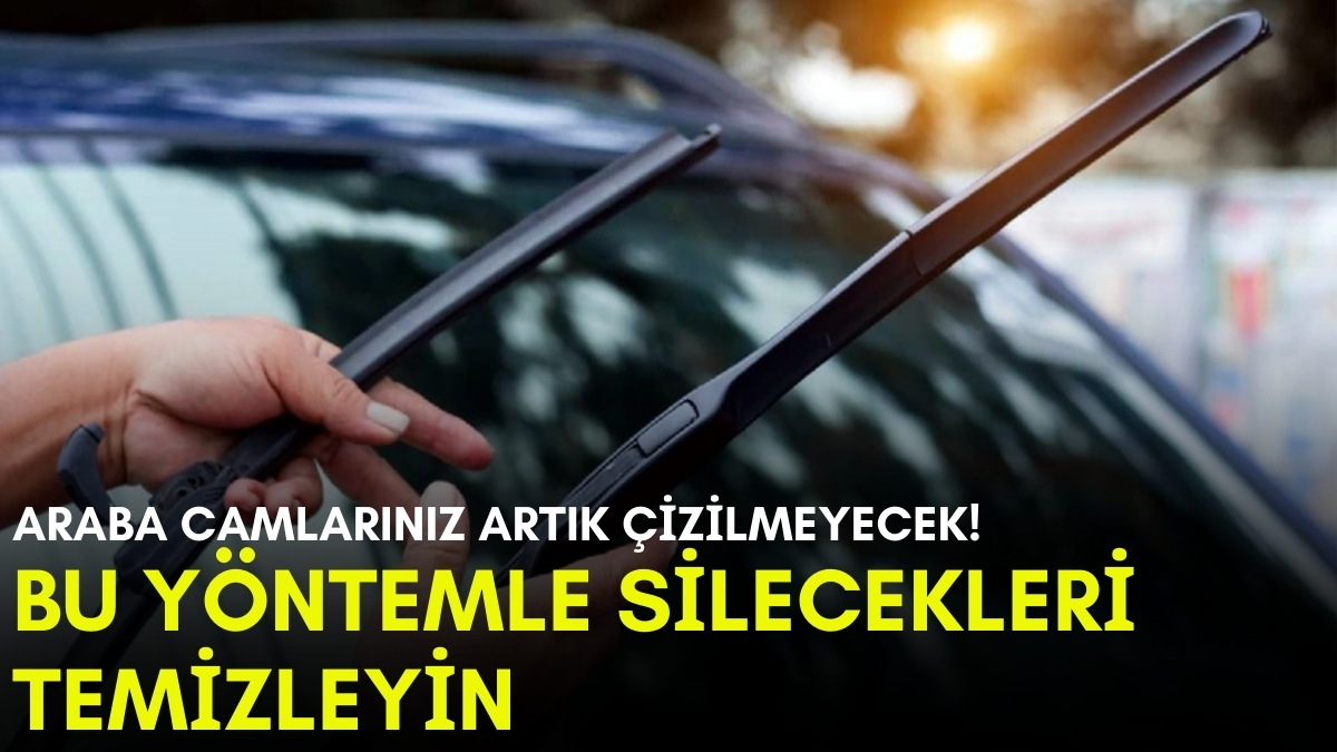 Arabanın silecekleri camı çiziyorsa bunu deneyin, tertemiz yapacak! Çaresi evdeki o malzemedeymiş