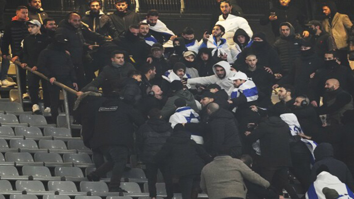 Fransa-İsrail maçında gergin anlar