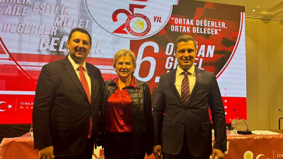 CHP'li Yücel, Makedonya Türk Hareket Partisi'nin kongresine katıldı: Sizleri Türkiye’nin birinci partisi CHP adına selamlıyorum