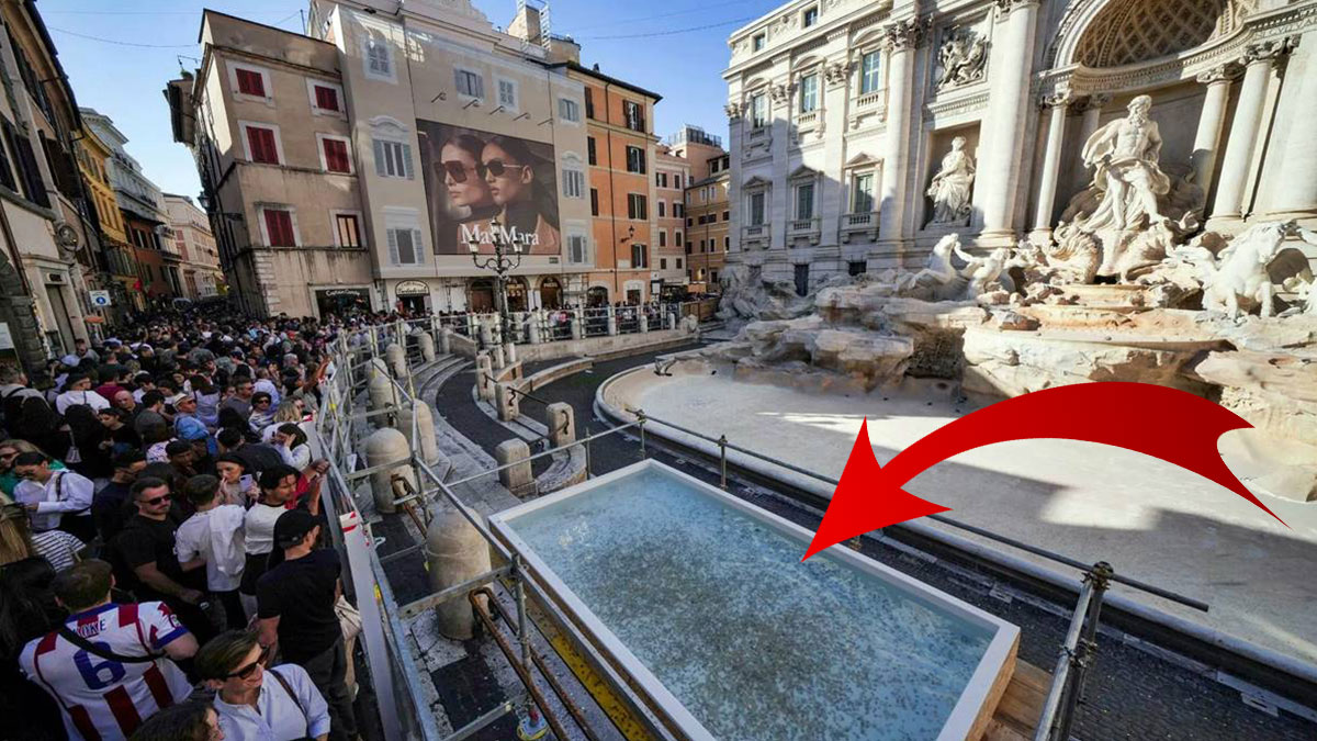Ünlü çeşmenin önüne konulan 'madeni para havuzu' büyük tepki topladı! Roma'ya giden turistler hüsrana uğruyor