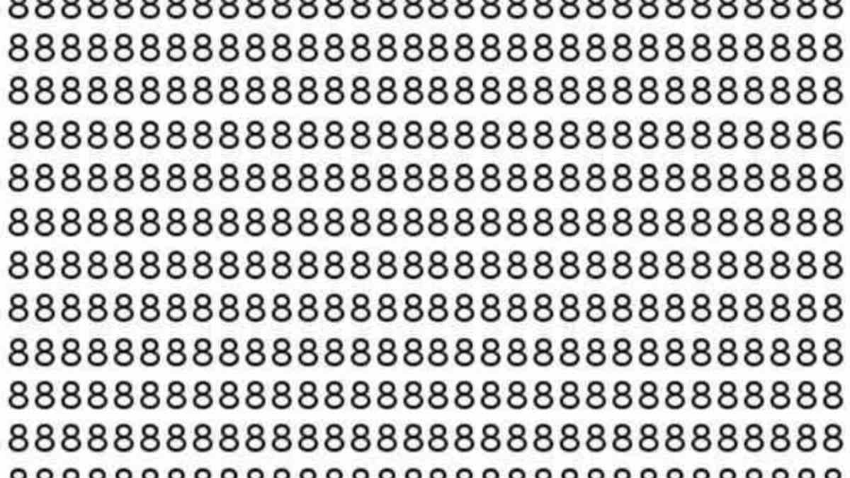 Dahileri kızıştıran görsel! IQ’su en az 130 olanlar resimdeki farklı rakamı 6 saniyede buluyor