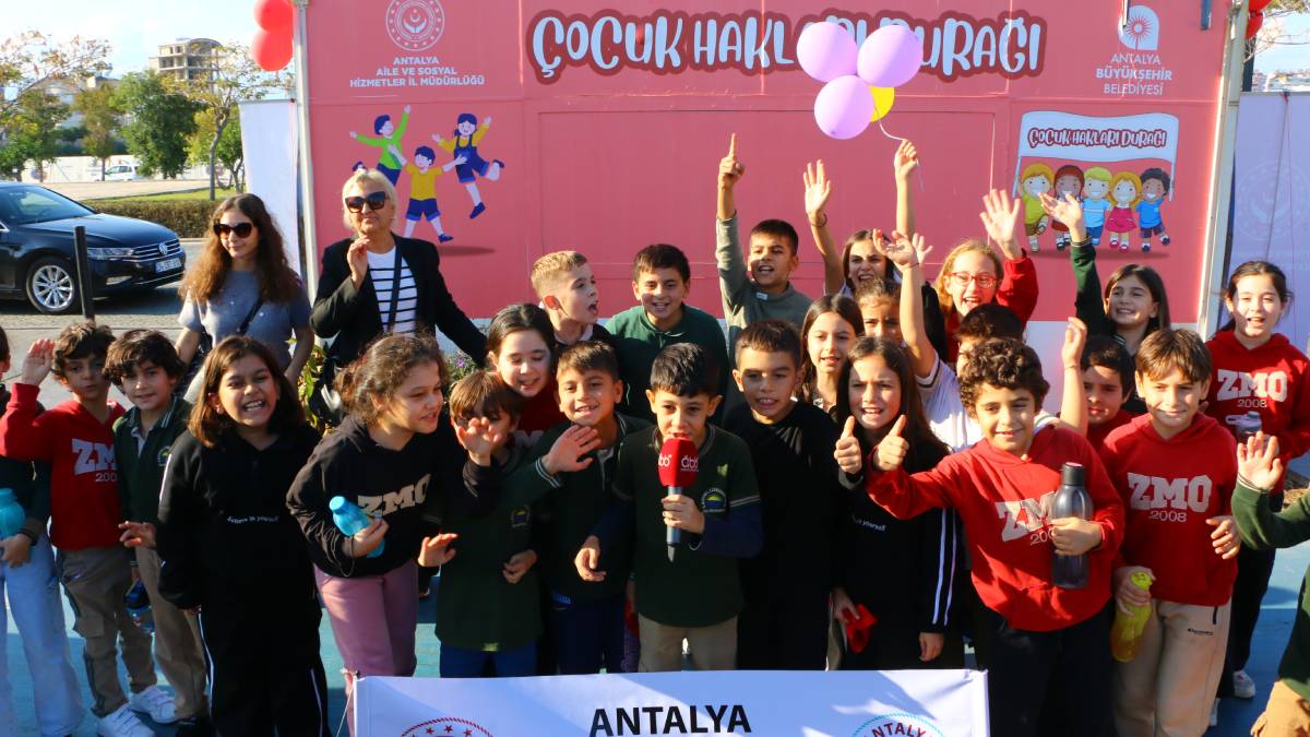 Antalya’nın ilk “Çocuk Hakları Durağı” açıldı