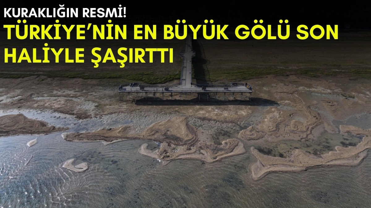 Türkiye'nin en büyük gölü çöl oldu! Eskiden gemiler yanaşıyordu şimdi ayak basılıyor, son hali şok etti