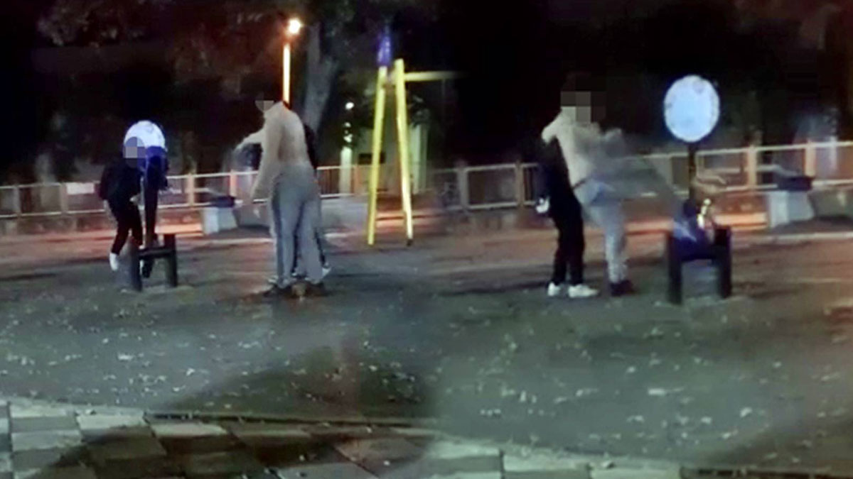 Şehir magandaları, çocuk parkını parçaladı! Tahterevalliden ne istediniz...