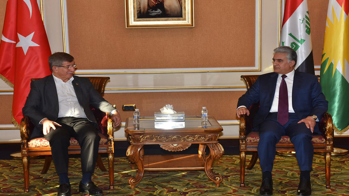 Davutoğlu, Kuzey Irak'ta kritik temaslarda bulundu