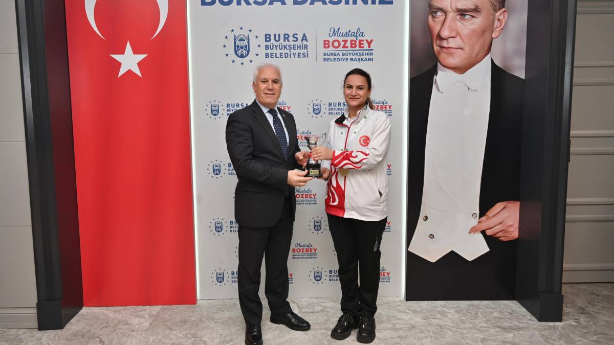Başkan Bozbey, dünya şampiyonu Dilek Yavaş’ı ağırladı