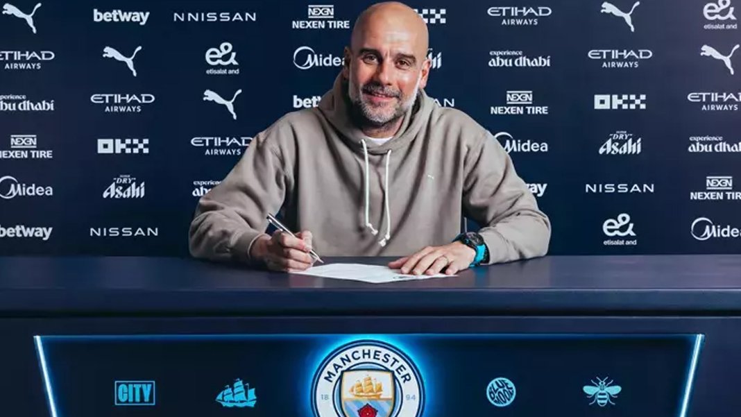 Guardiola'dan Manchester City ile iki yıllık sözleşme daha