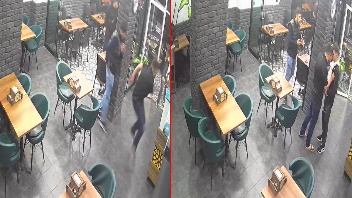 Husumetlisini koruyan kişiyi bacaklarından vurmuştu: Dehşet anları kamerada