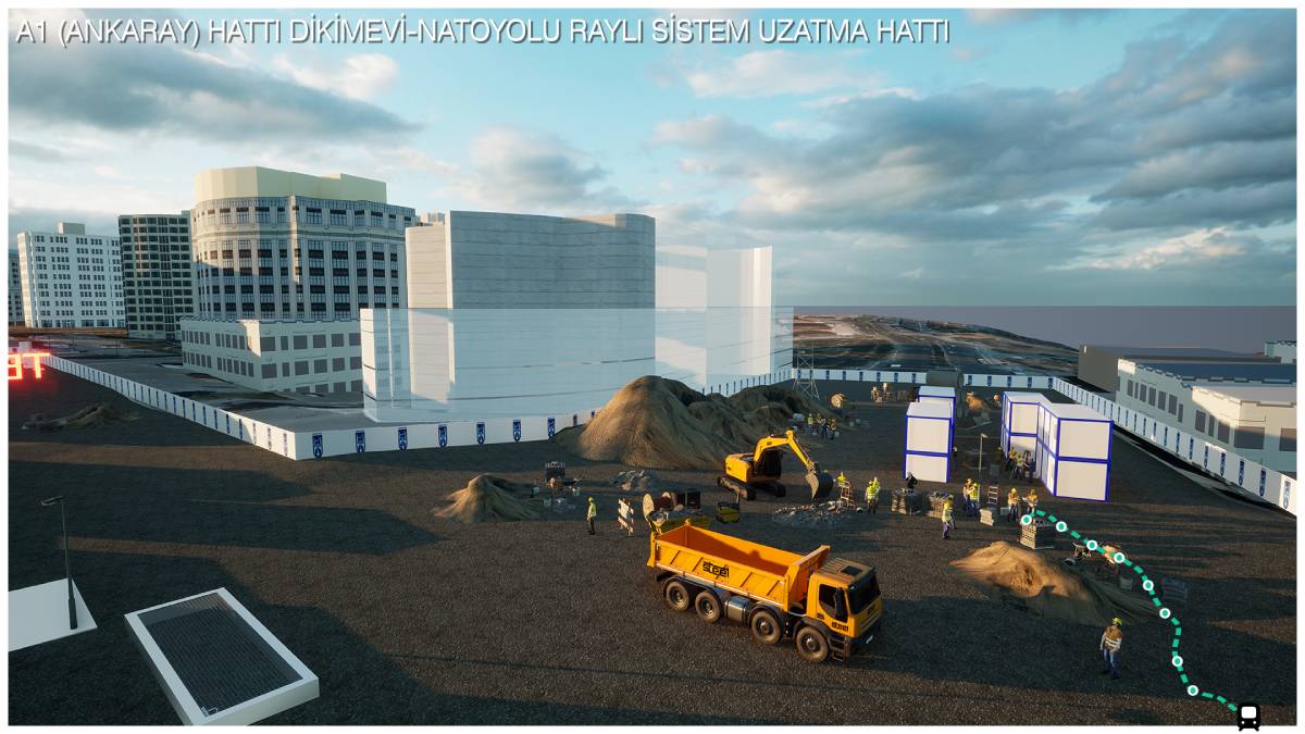 “Dikimevi–Natoyolu Raylı Sistem Hattı”nın ikinci ihalesinde, 187 milyon Euro (6,7 milyar TL) daha az teklif alındı