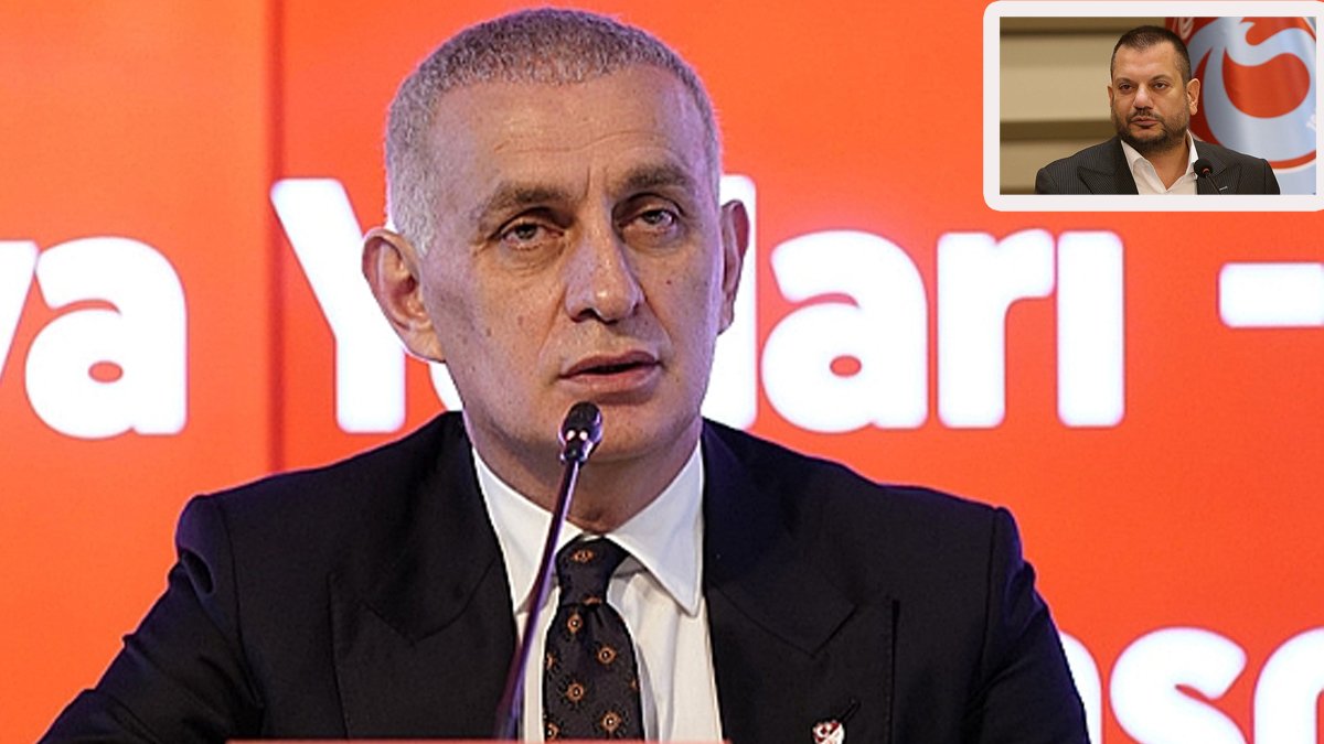 TFF Başkanı Hacıosmanoğlu canlı yayında Trabzonspor başkanı Doğan'ı hedef aldı! 'İt ürür kervan yürür'