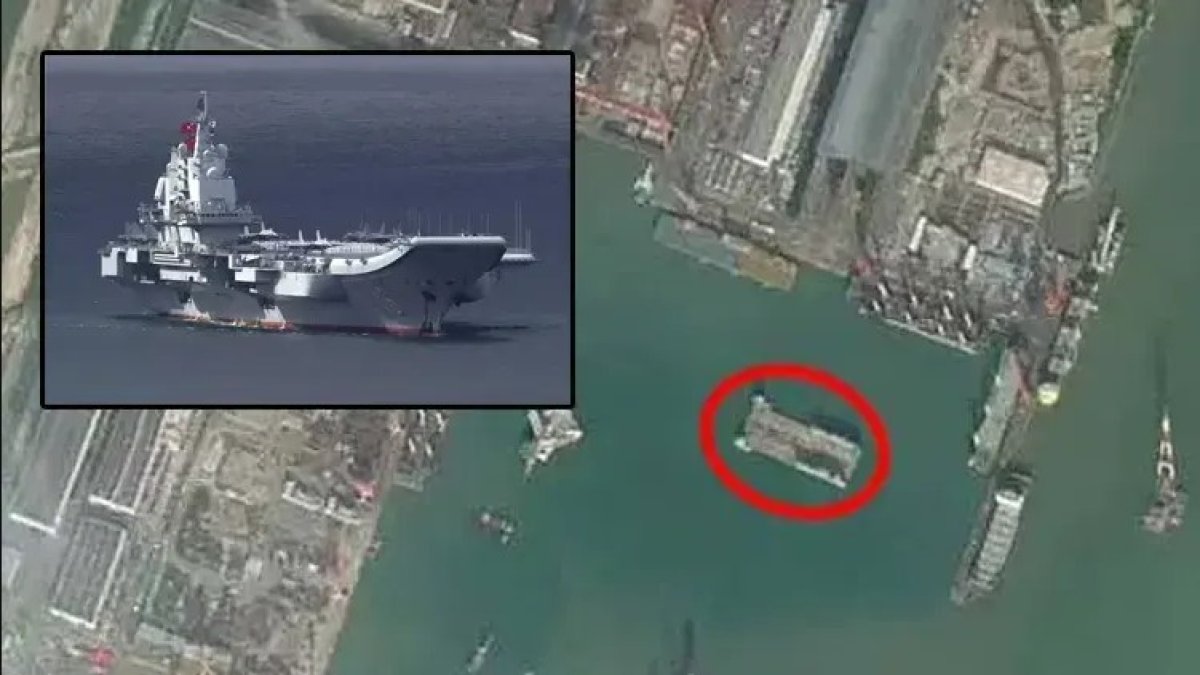 Çin’in 9 milyar dolarlık savaş gemisi Pasifik’te: Uydu görüntüleri dünya genelinde tedirginlik yarattı