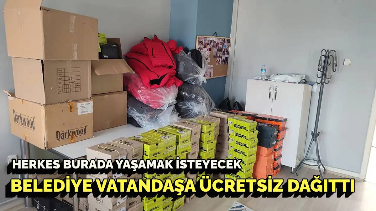 Hayırsever vatandaş yaptı takdir topladı! Vatandaşa ücretsiz dağıtılacak! Keşke burada yaşasaydım diyeceksiniz