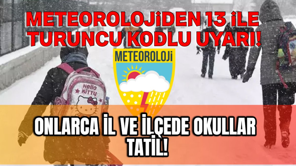Son dakika... AFAD’dan 25 Kasım için önemli uyarı: 13 İlde turuncu alarm: 21 il ve bazı ilçelerde okullar tatil edildi