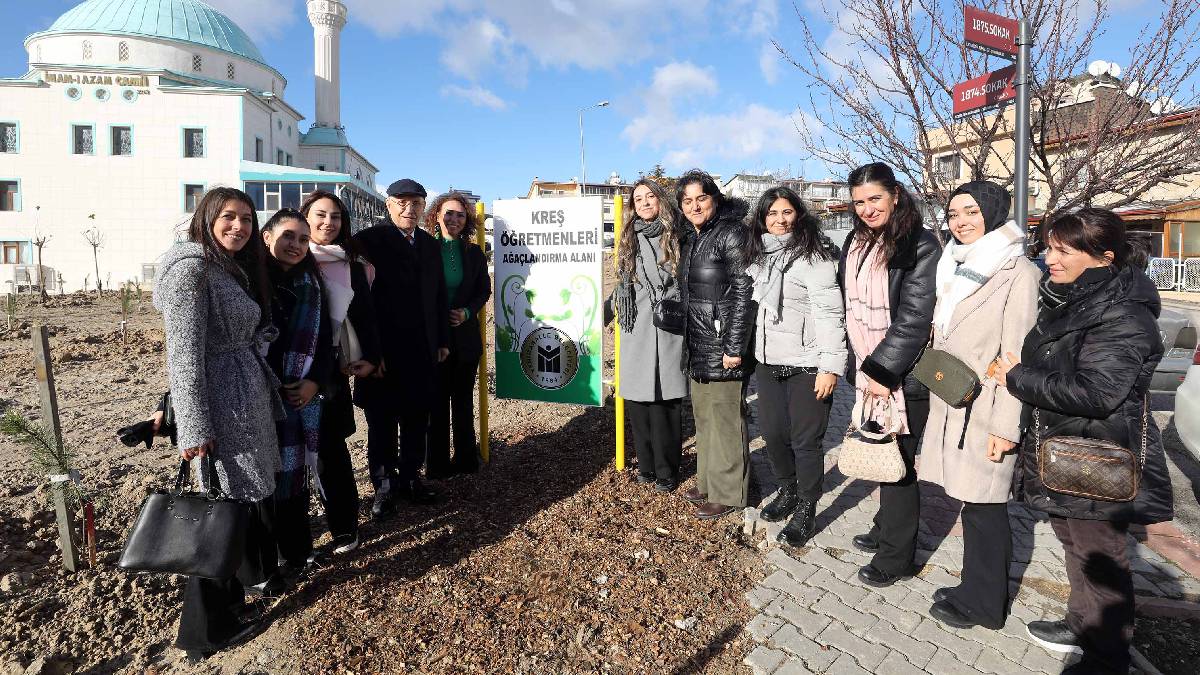Yenimahalle’den öğretmenler için ağaçlandırma alanı