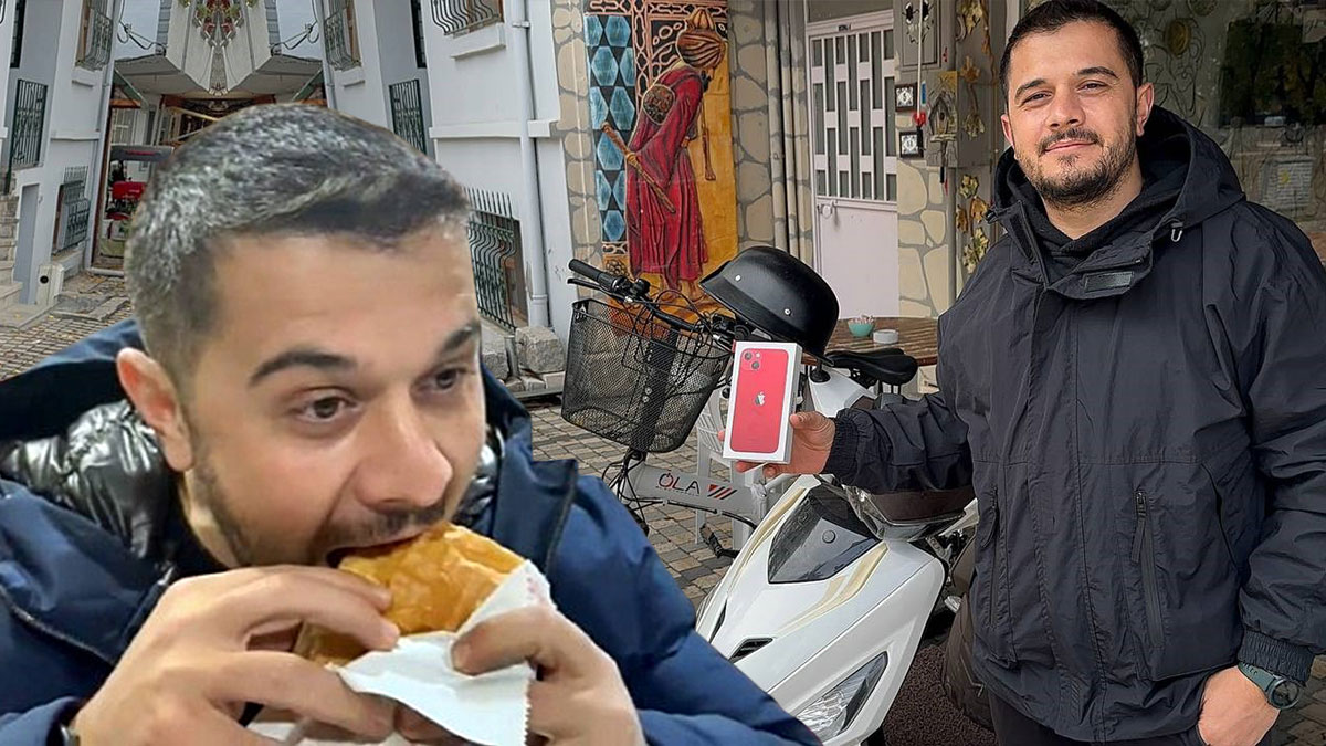 10 gün bedava ekmek arası kavurma ve iPhone karşılığında motosikletini sattı! Güldüren takas gündem oldu