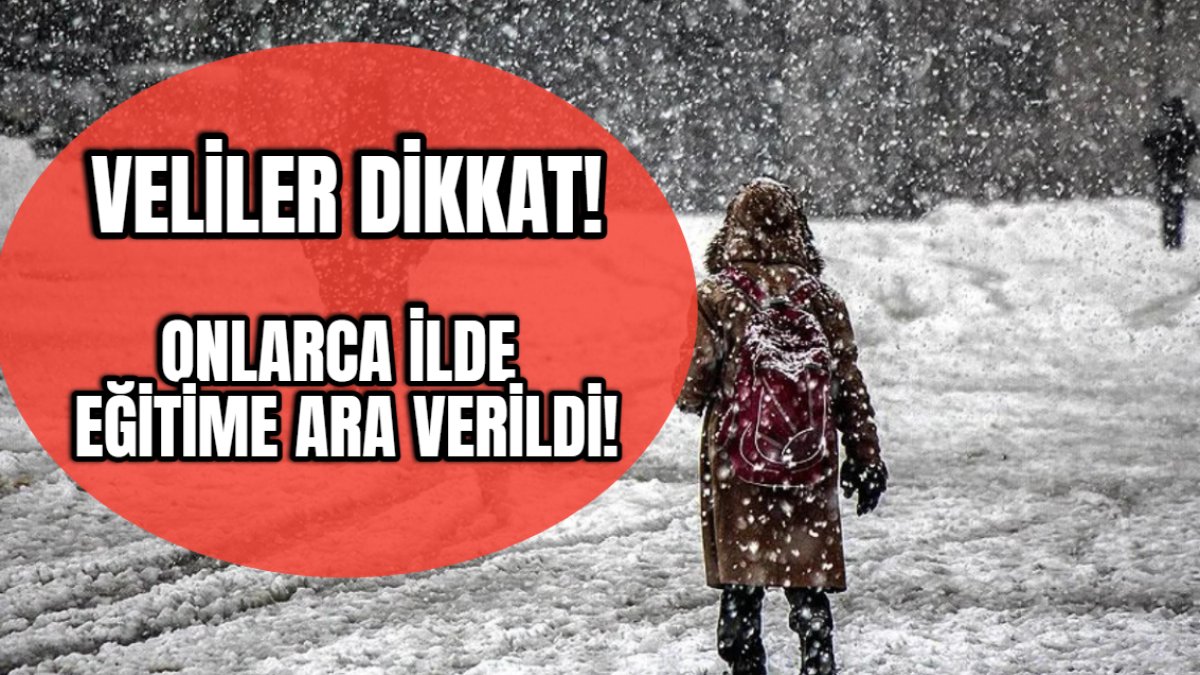 Kar tatili olan iller son dakika!... Ankara, Samsun, Kırıkkale, Tokat, Ordu, Malatya, Bolu da okullar tatil mi?