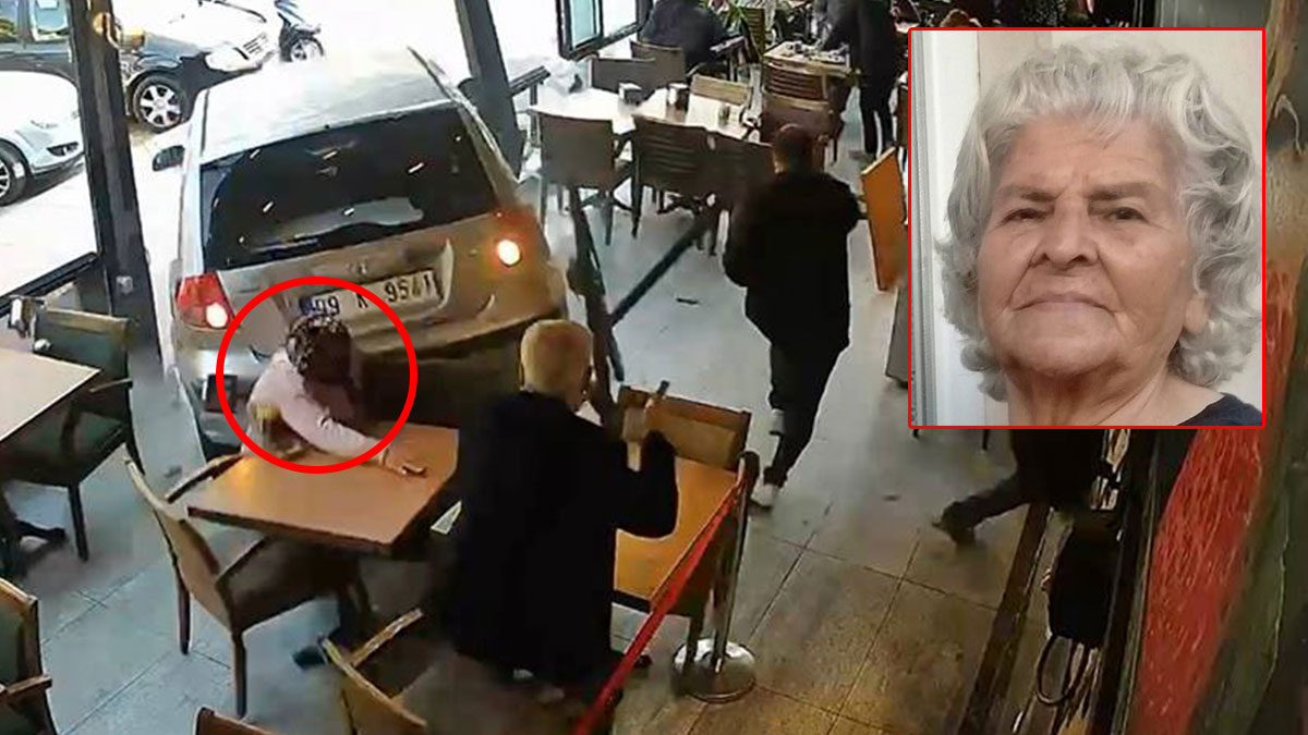 Kafede can pazarı yaşandı: Feci kaza kamerada! Geri manevra yaparken kafeye daldı