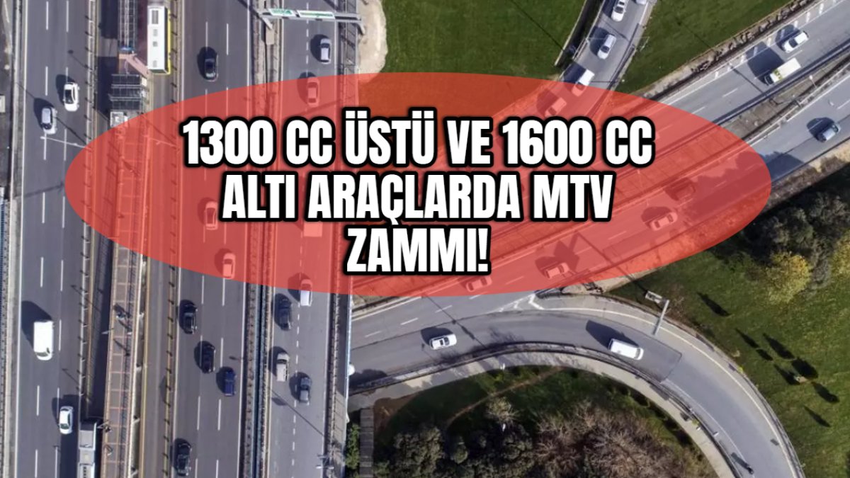 2024 MTV zammı Resmi Gazete'de: 1300 cc üstü ve 1600 cc altı araçlara rekor zam
