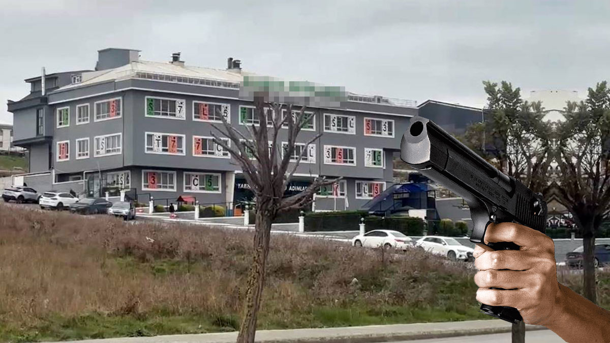 İstanbul'da özel okula kurşun yağdırıp o mesajı bıraktılar! Akıllı tahta delik deşik oldu, korku dolu anlar