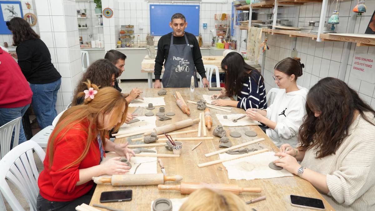 Seramik atölyesine yoğun ilgi