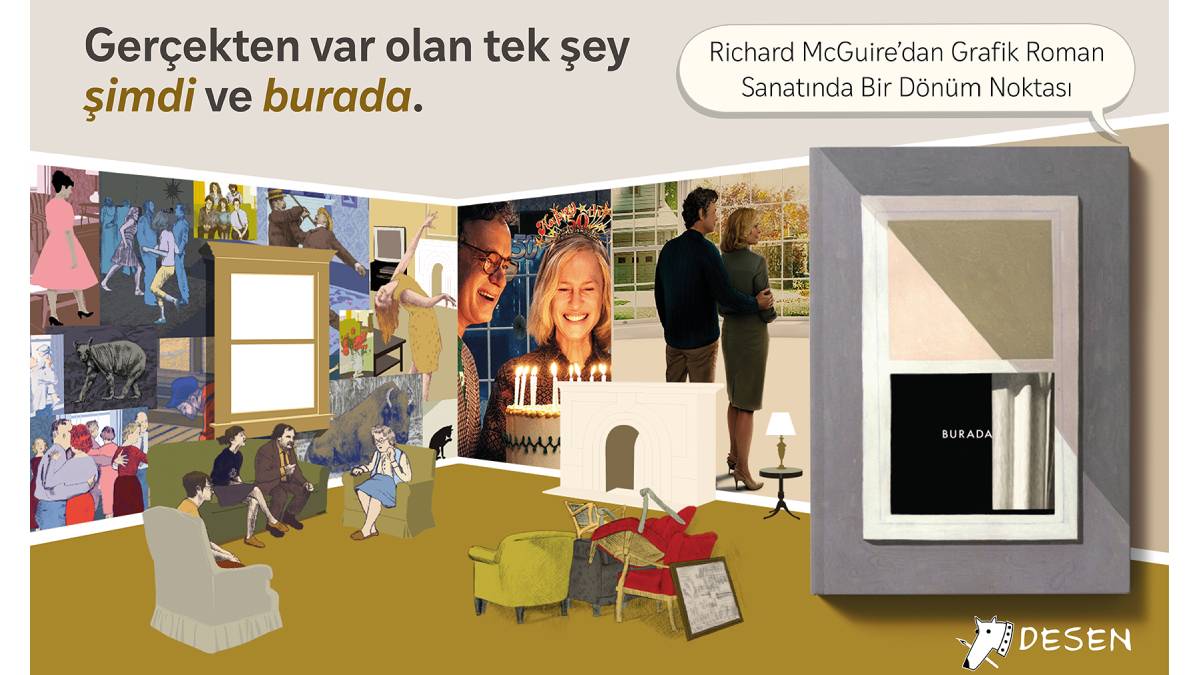 Grafik roman sanatında çığır açan Burada şimdi Türkçe’de!
