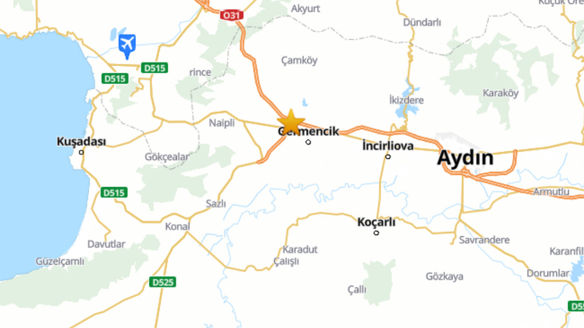 Aydın'da korkutan deprem