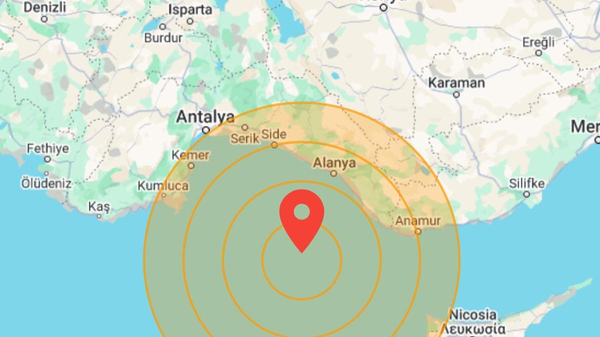 Antalya'da korkutan deprem
