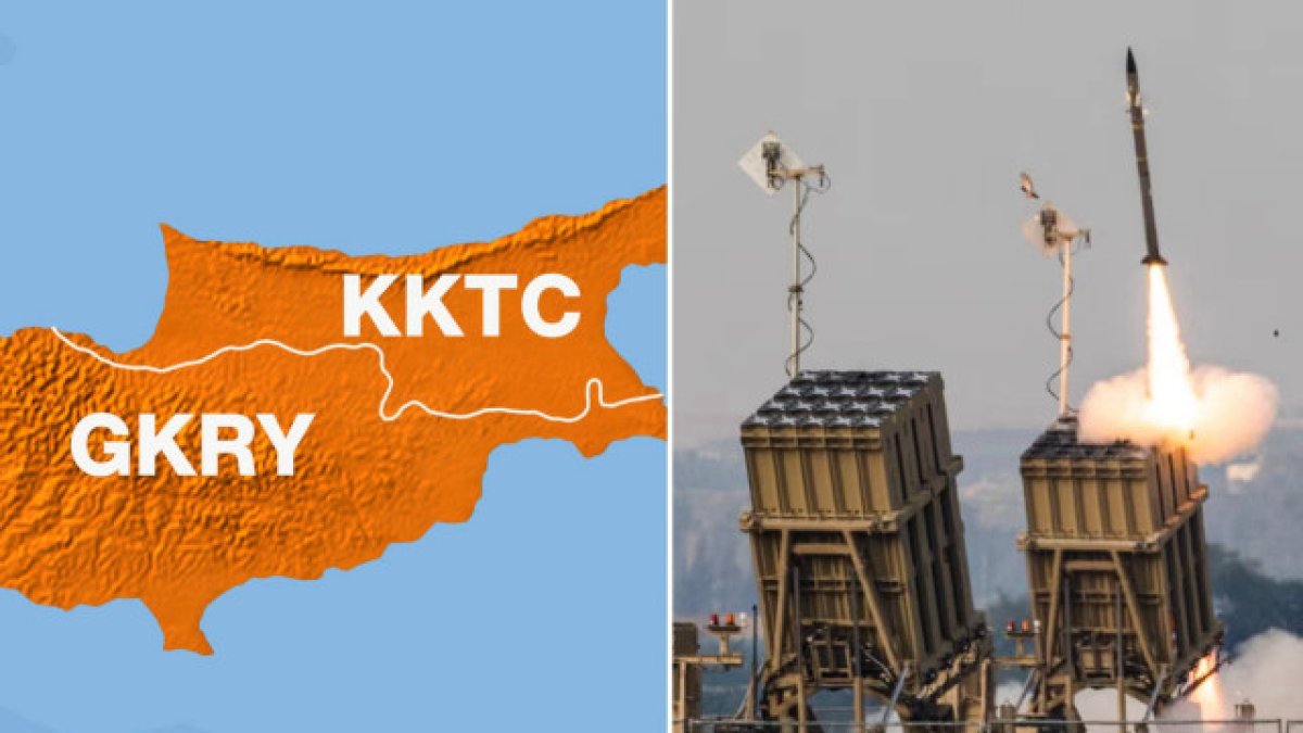 İsrail'den Kıbrıs'ta tehlikeli hamle: GKRY'ye "Demir Kubbe"  teslim edildi