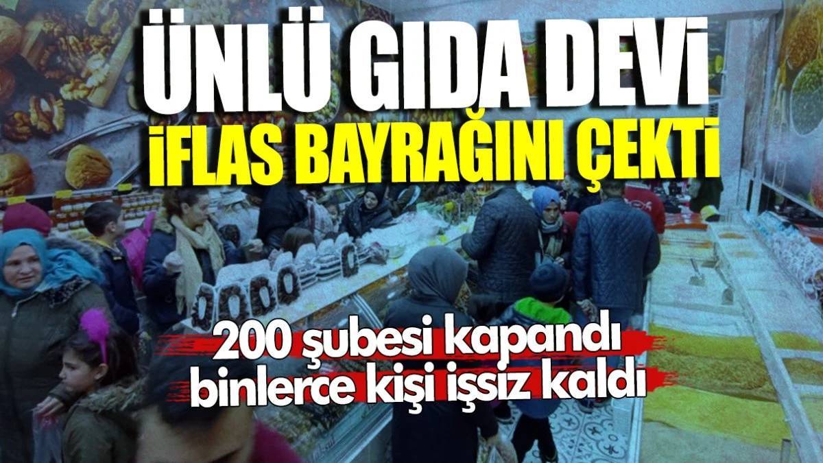 200'ten fazla şubesi vardı! Türkiye'nin ünlü gıda devi iflas bayrağını çekti: Binlerce çalışan işsiz kalacak