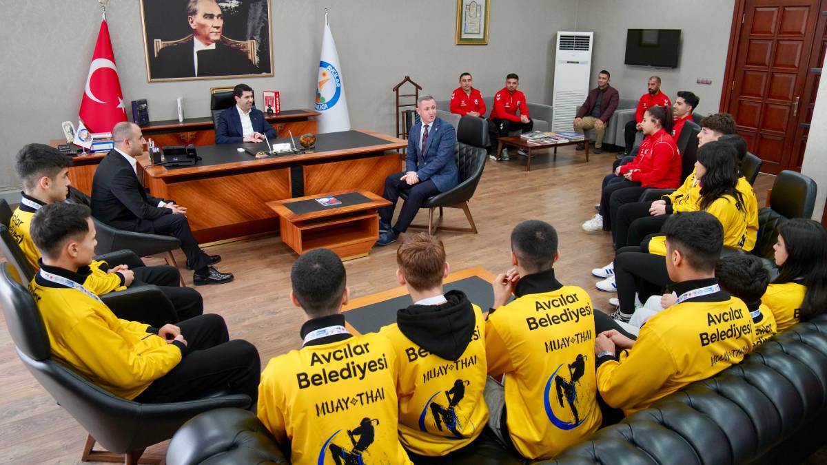 “Avrupa’nın en iyi takımı” Başkan Çaykara’yı ziyaret etti