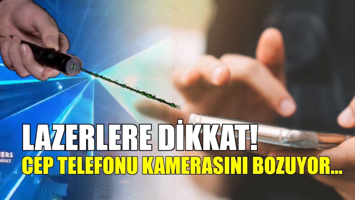Konsere gitti telefonuna bakınca şok oldu! Lazer ışıklarına aman dikkat: Telefonları bozduğu ortaya çıktı
