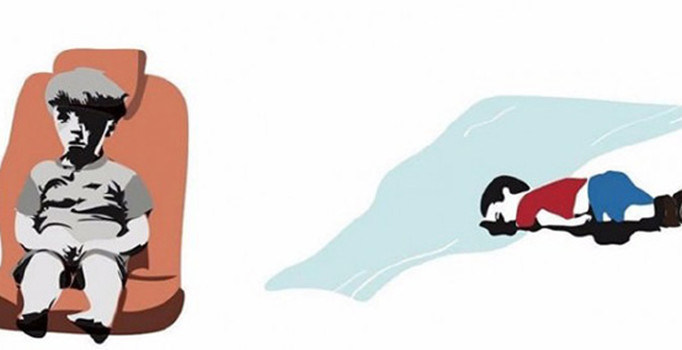 Aylan Kurdi ve küçük Ümran'lı çok şey anlatan karikatür