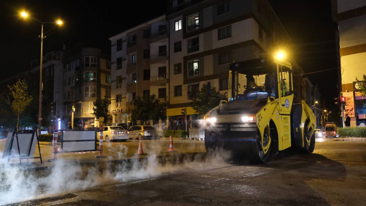 Eskişehir yollarında yoğun mesai