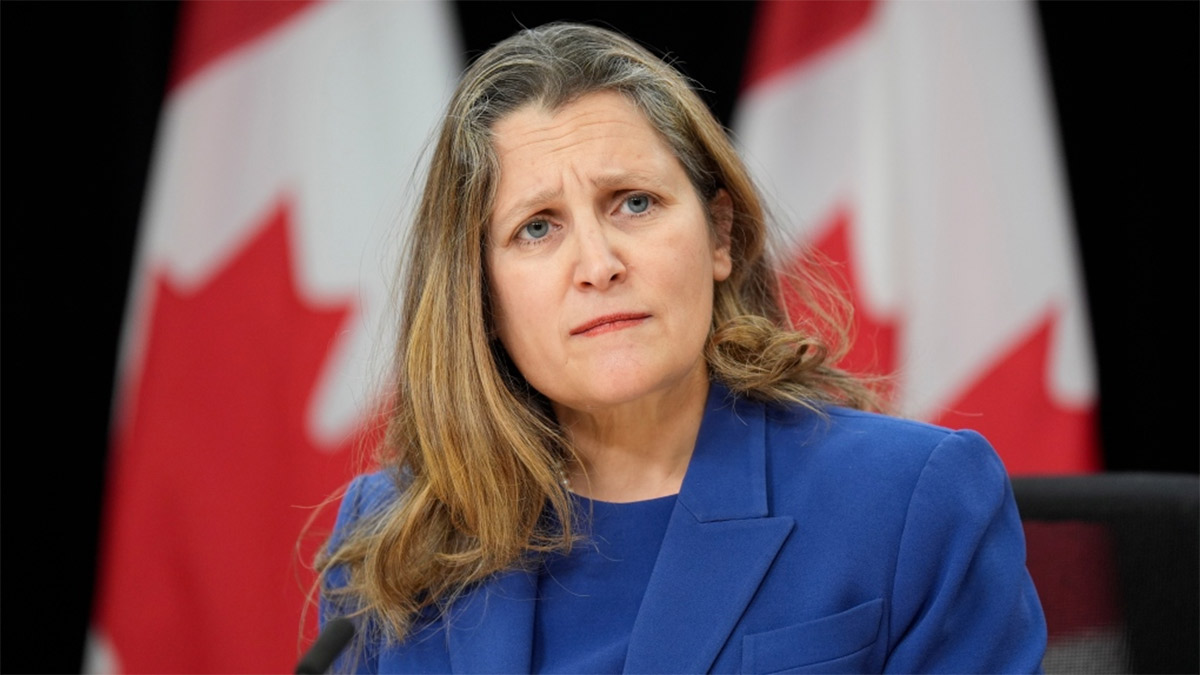 Kanada'da siyasi kriz! Maliye Bakanı Freeland istifa etti