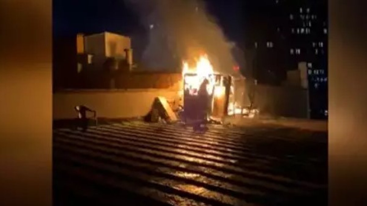 Küçükçekmece’de kuş kümesinde yangın: İş yeri ve 2 bina zarar gördü