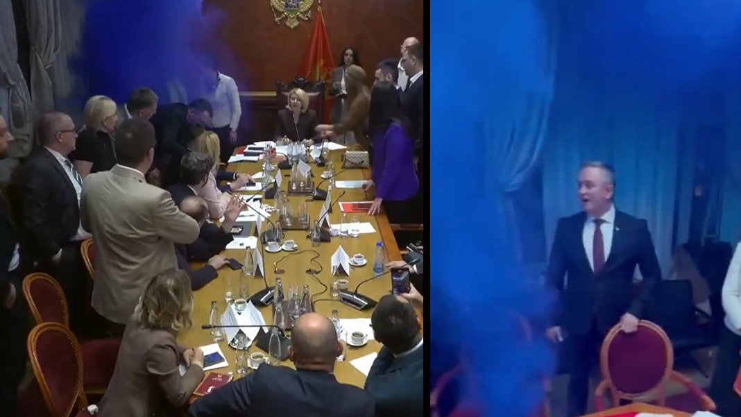 Karadağ Meclis’i karıştı: Muhalefet komisyona sis bombası attı