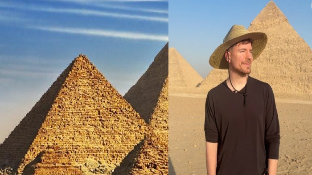 Ünlü YouTuber MrBeast bu kez ipin ucunu kaçırdı! Mısır Piramitleri'ni kiraladı: Giriş ve çıkışlar özel izinle...