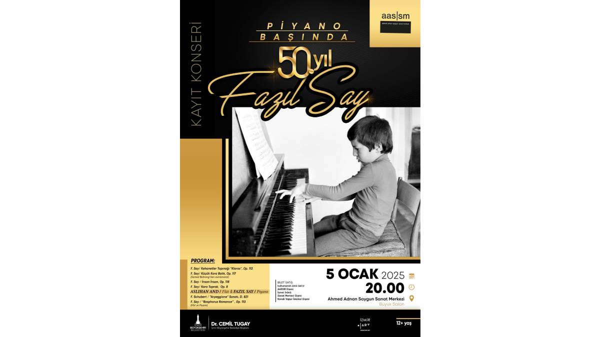 Fazıl Say yeni eserleriyle İzmir'de