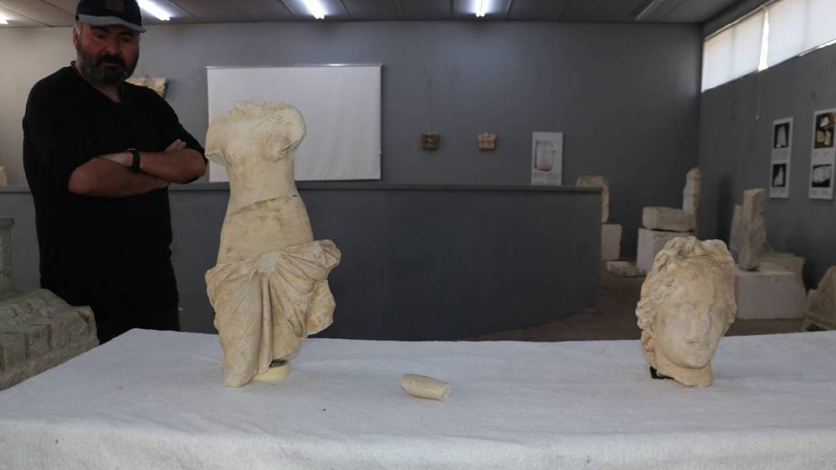 Pompeiopolis Antik Kenti'nde iki Afrodit heykeli bulundu