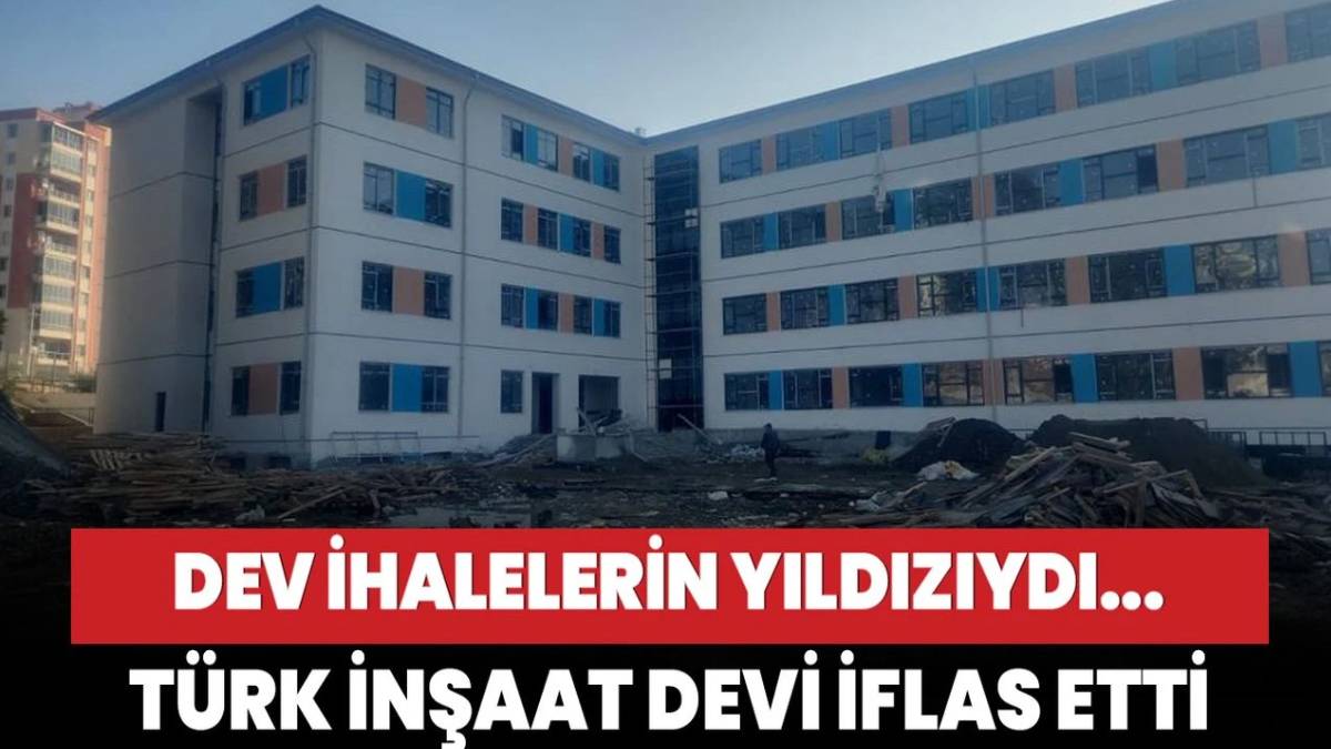 Devlet ihalelerini alıyordu! Türkiye'nin inşaat devi iflas bayrağını çekti. Binlerce çalışan işsiz kalacak