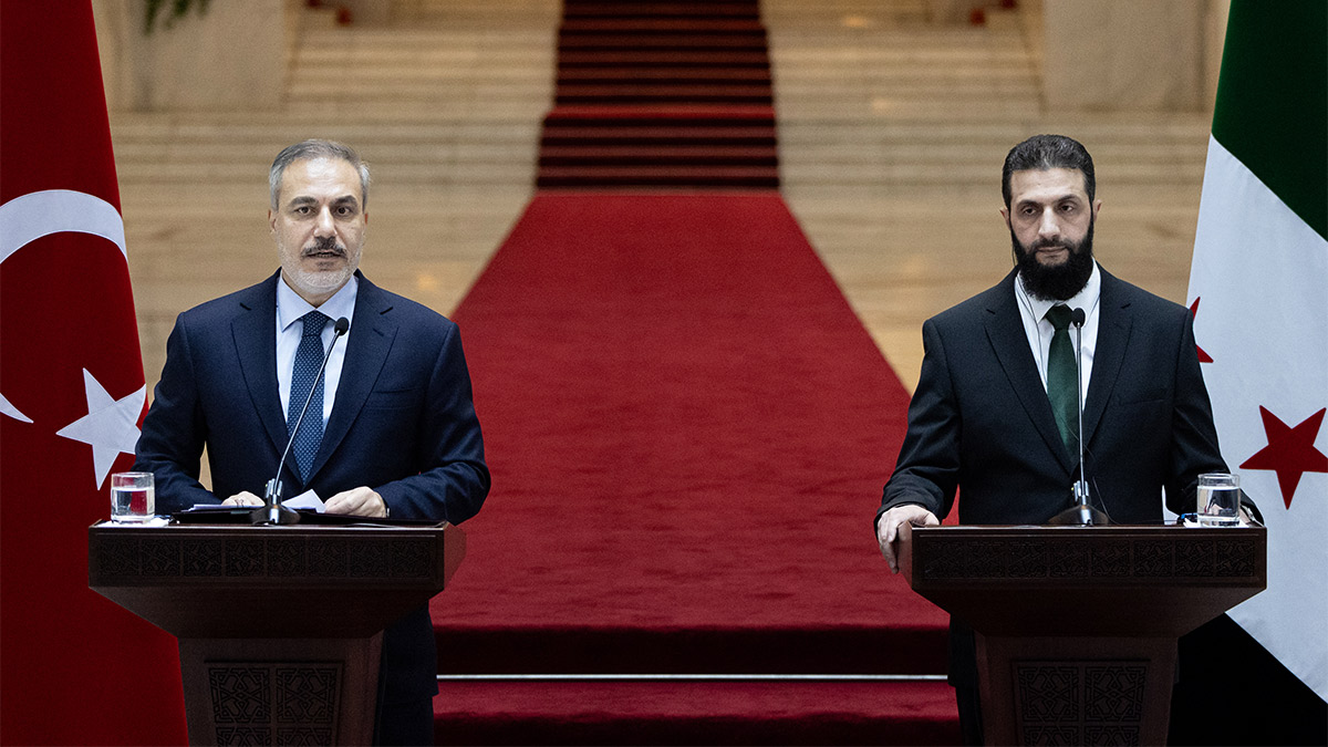 Fidan ve Ahmed eş-Şara bir araya geldi: Altyapımız için Türkiye'nin desteğini önemsiyoruz